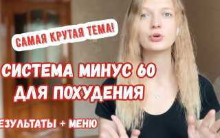 Диета минус 60 Екатерины Миримановой: правила и нюансы системы питания для здоровья