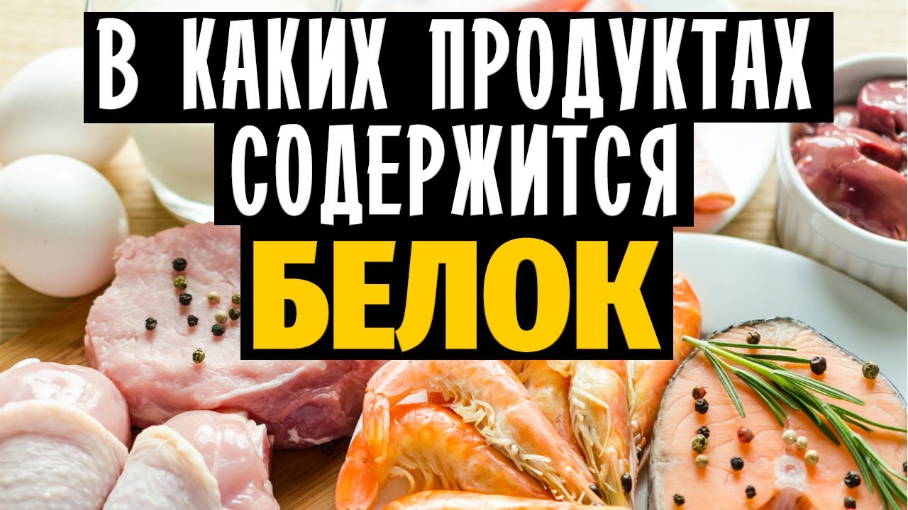 В каких продуктах содержится белок?
