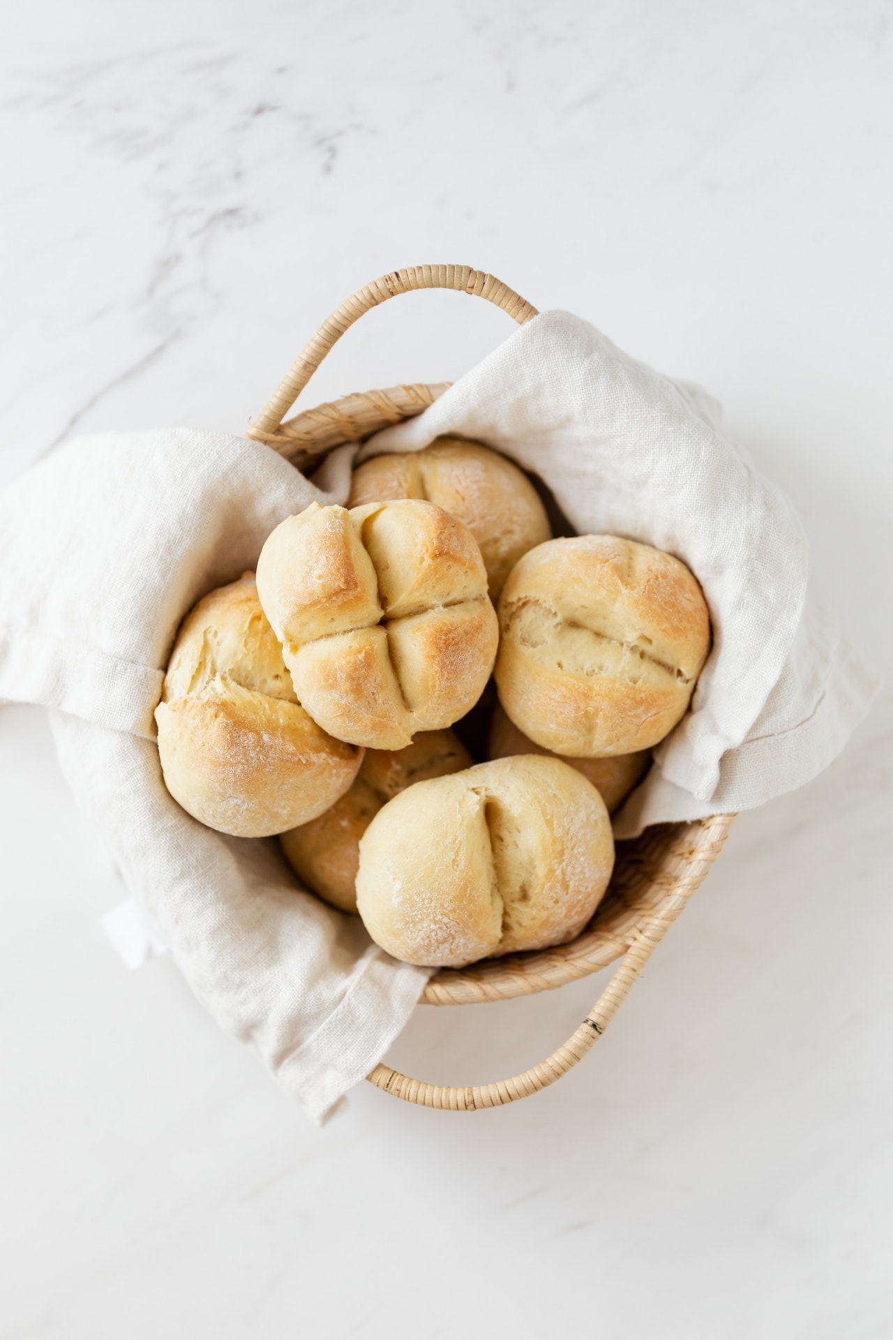 булочки в корзинке