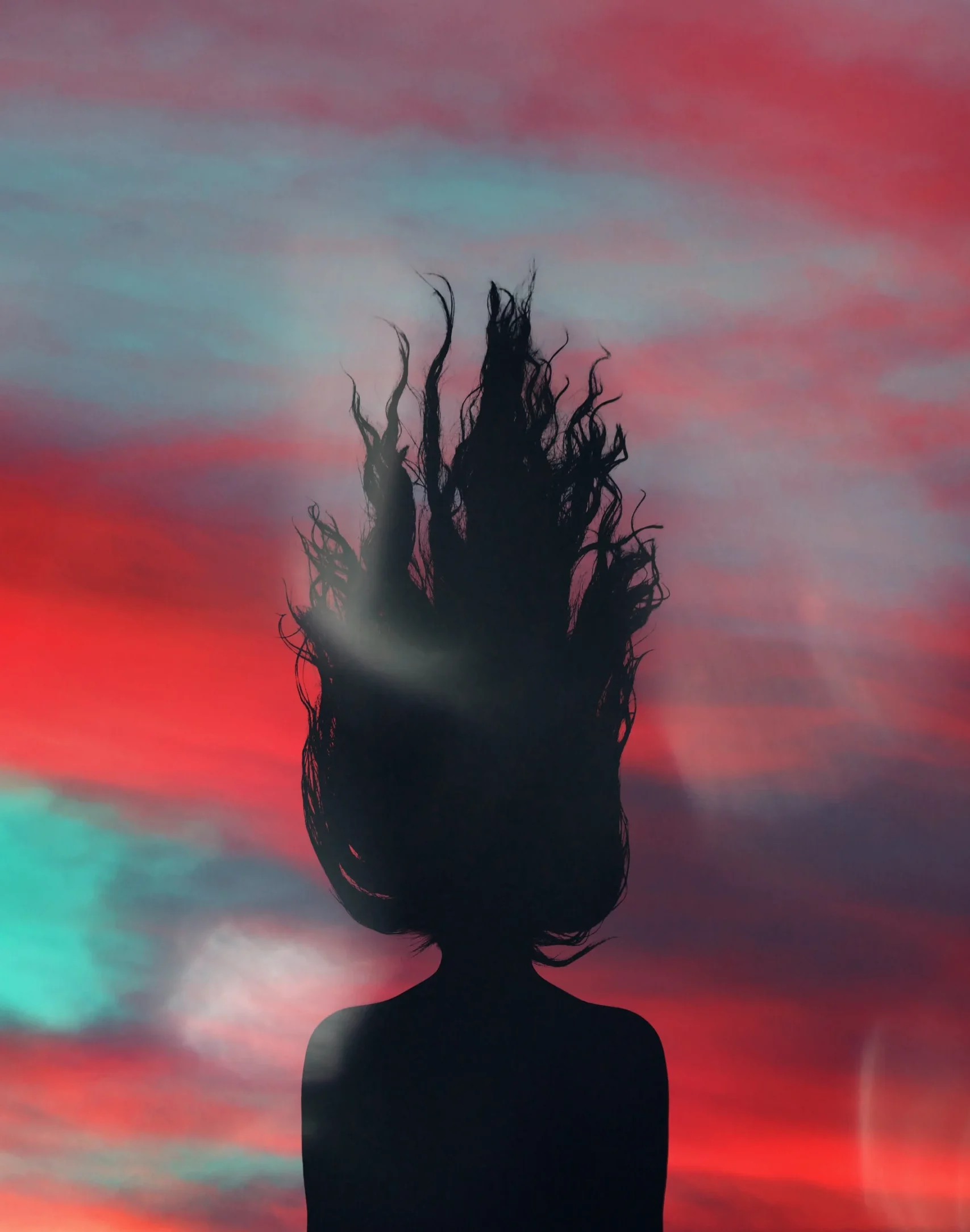 силуэт девушки