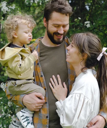 семья на природе