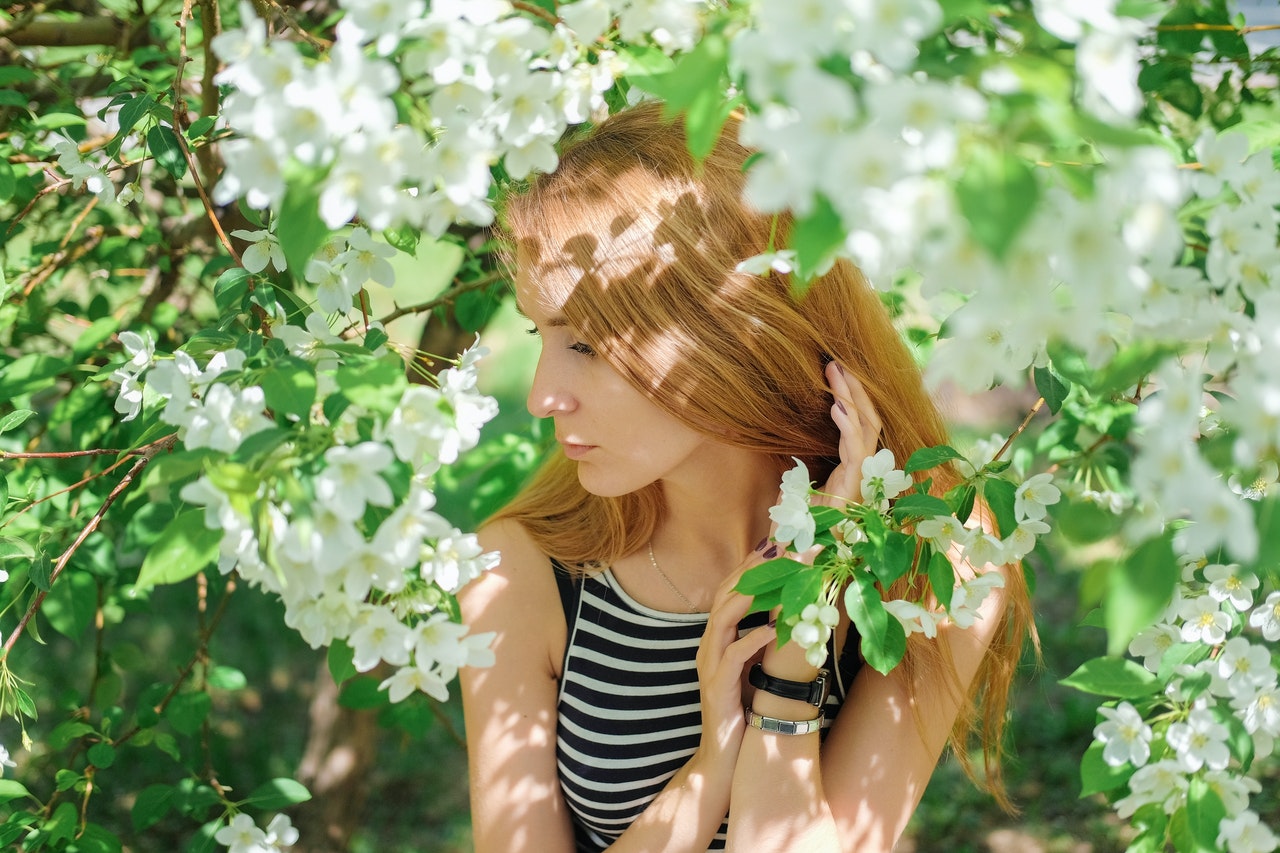 девушка на природе